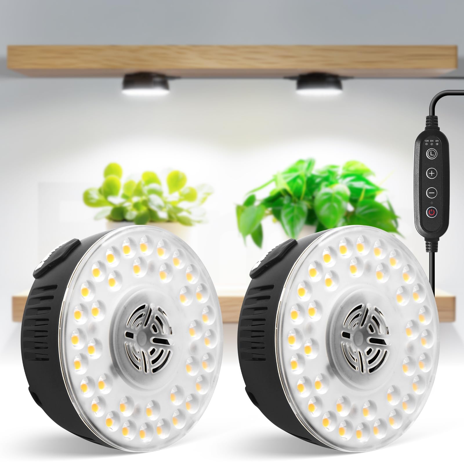 Barrina Orbgrow OG09 puck light on a shelf setup supports compact growth