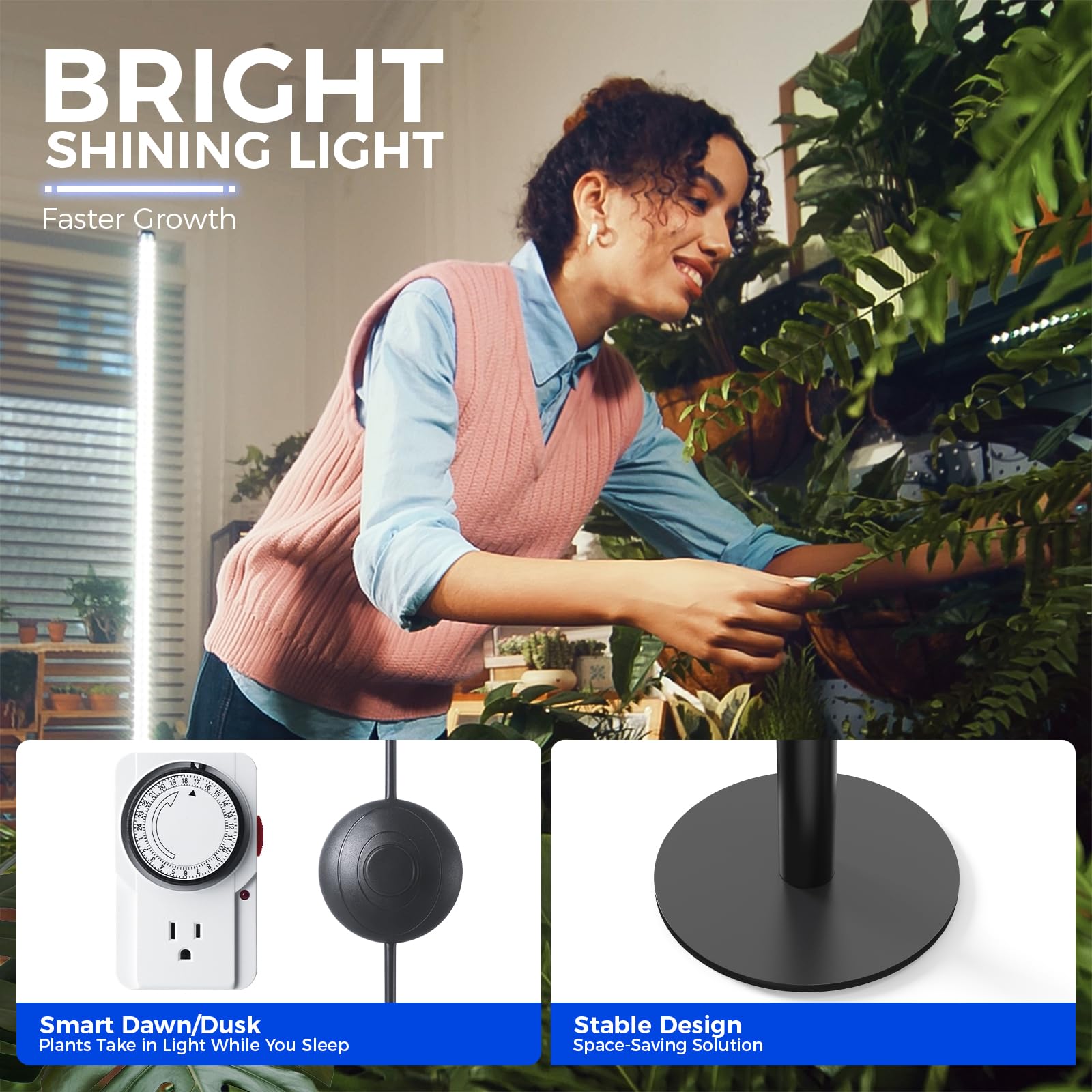 Barrina T10 Pro 5000K light with high CRI for natural color rendering.