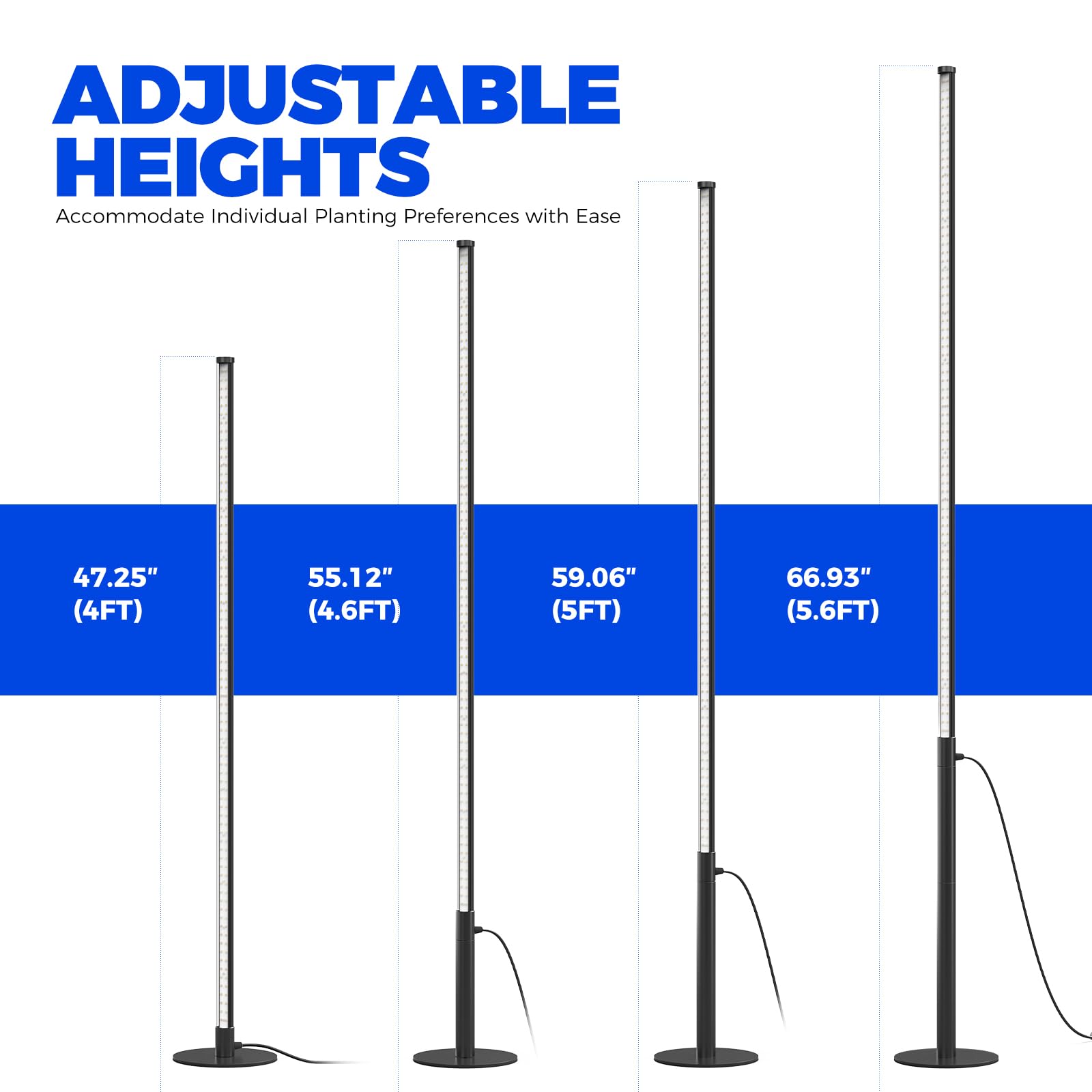 Barrina T10 Pro full spectrum LEDs deliver broad light quality for various plants.