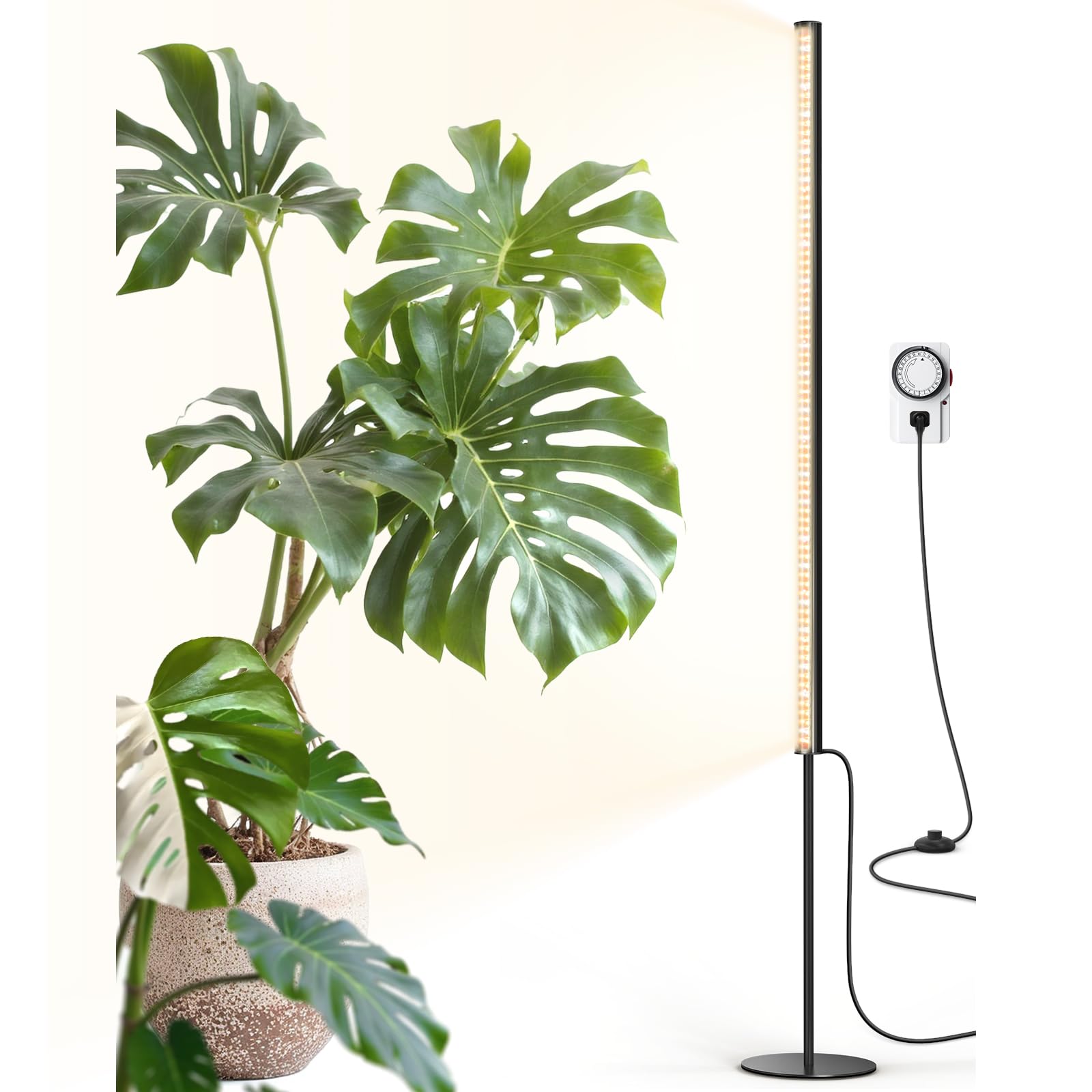 Barrina T1S standing grow light tower closeup highlighting sturdy build