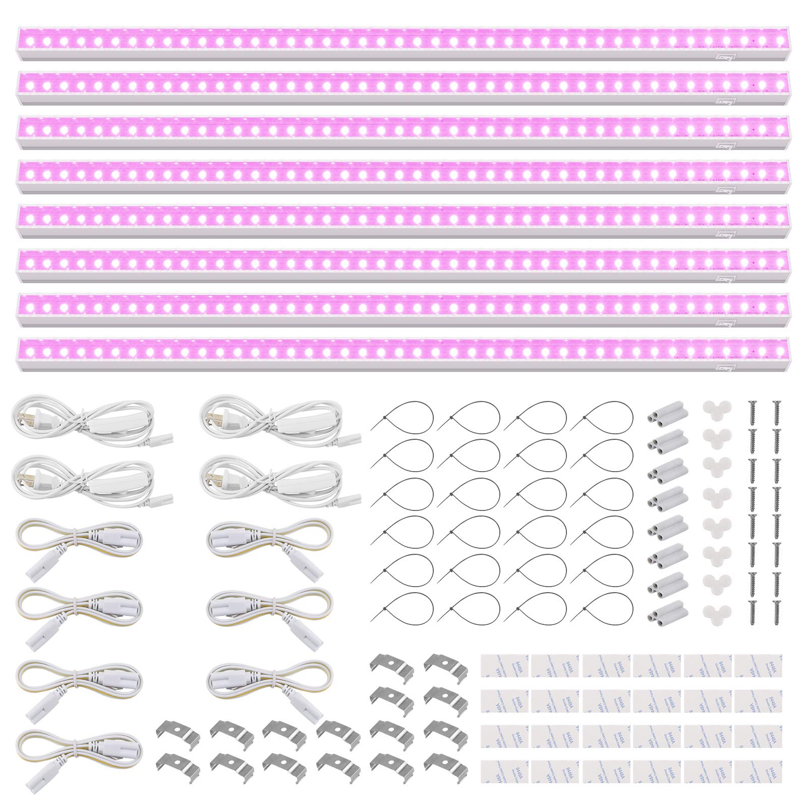Barrina T5 grow light 4ft panel delivers full-spectrum illumination for thriving seedlings.