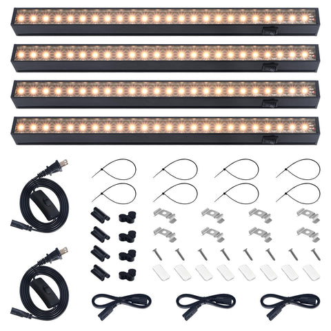 Barrina 1ft T5 grow light strip front view for indoor plant growth