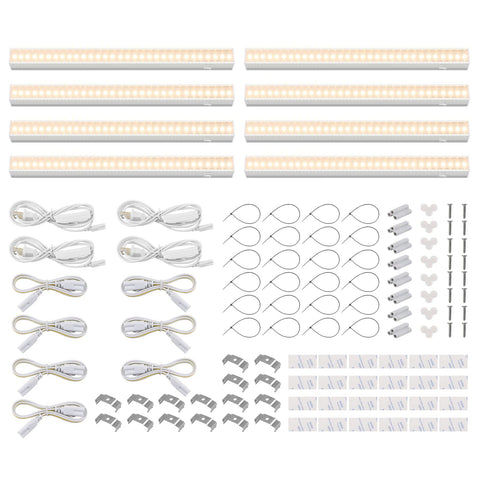 Barrina T5 grow lights 1ft strip brightens compact indoor garden for seedlings