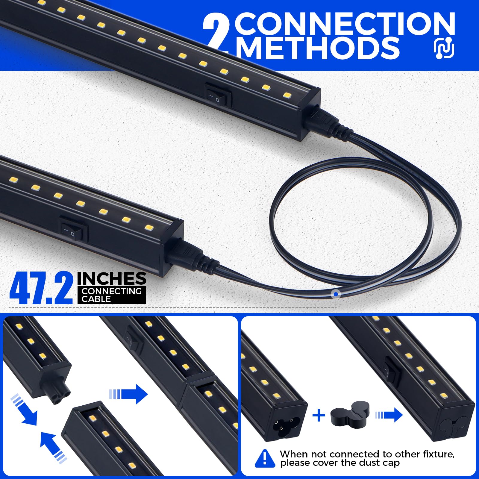 Barrina T5 linkable lights configured to cover a larger grow area.