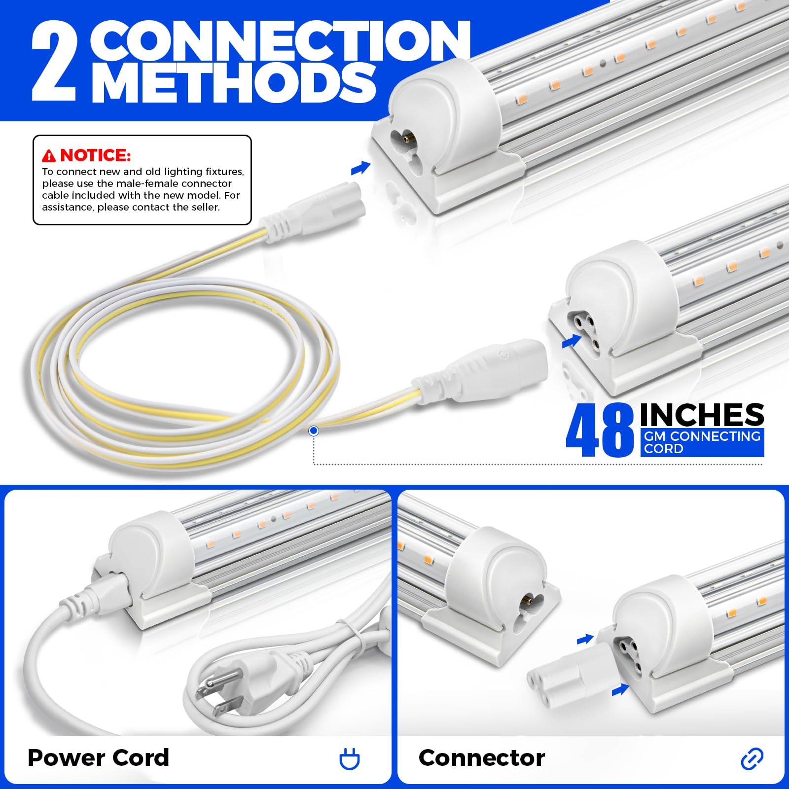 Barrina T8 connecting cords and small connectors for expansion