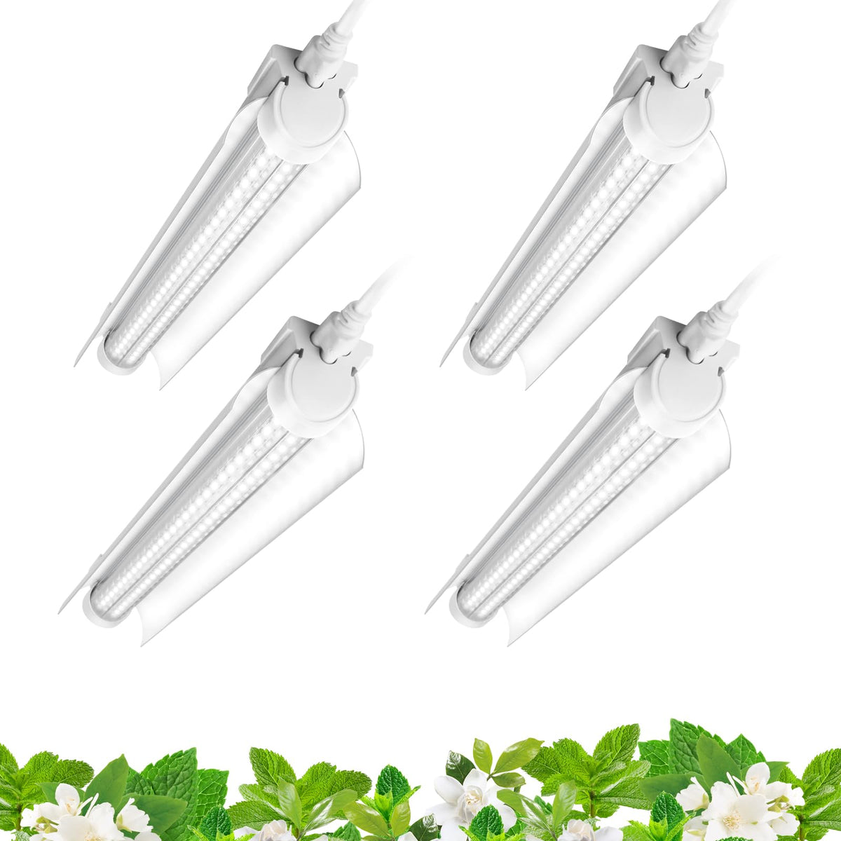 Barrina T8 grow light strip in use for indoor plants, supporting healthy seedling growth