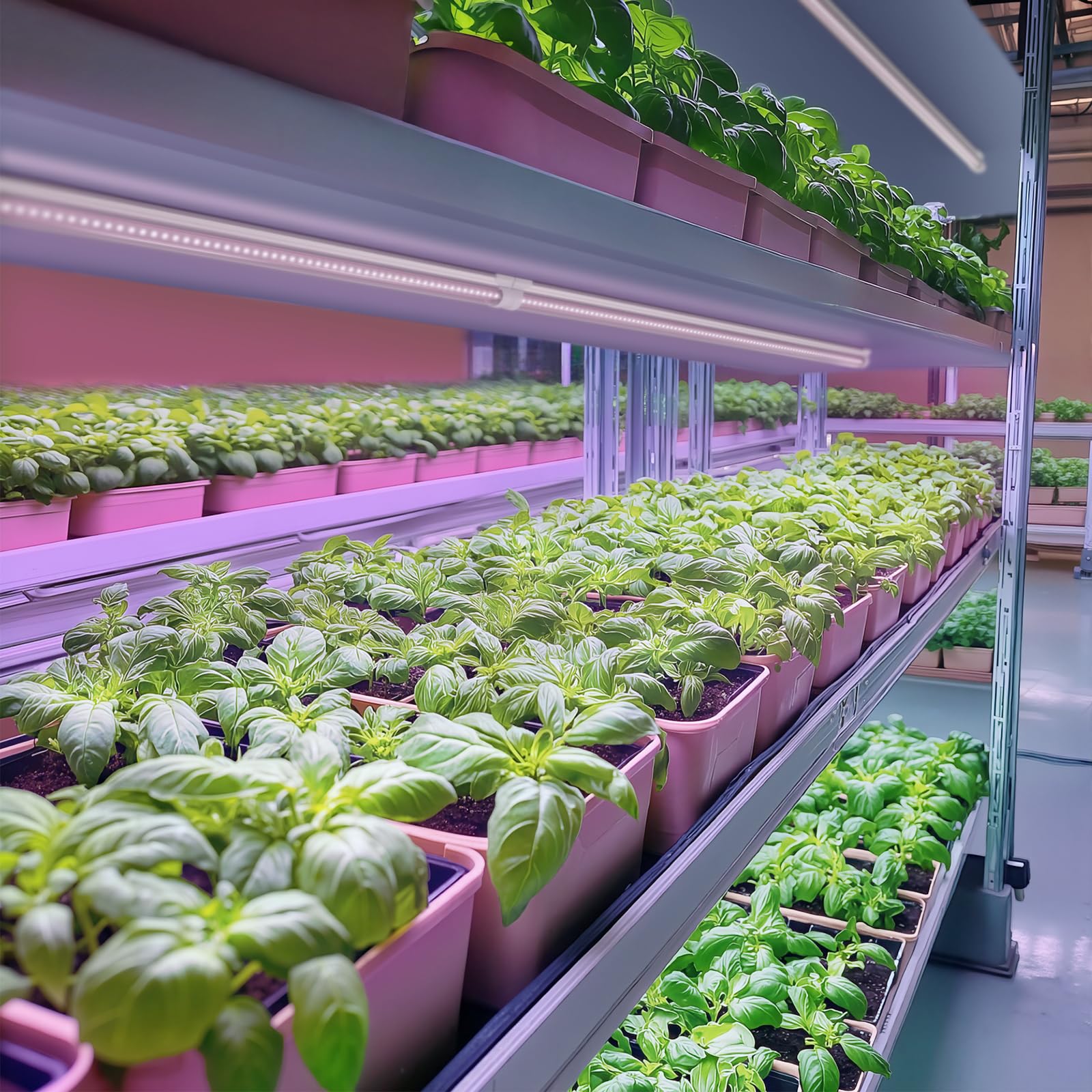 Barrina T8 LED Grow Light 4FT ready for hanging installation in grow room.