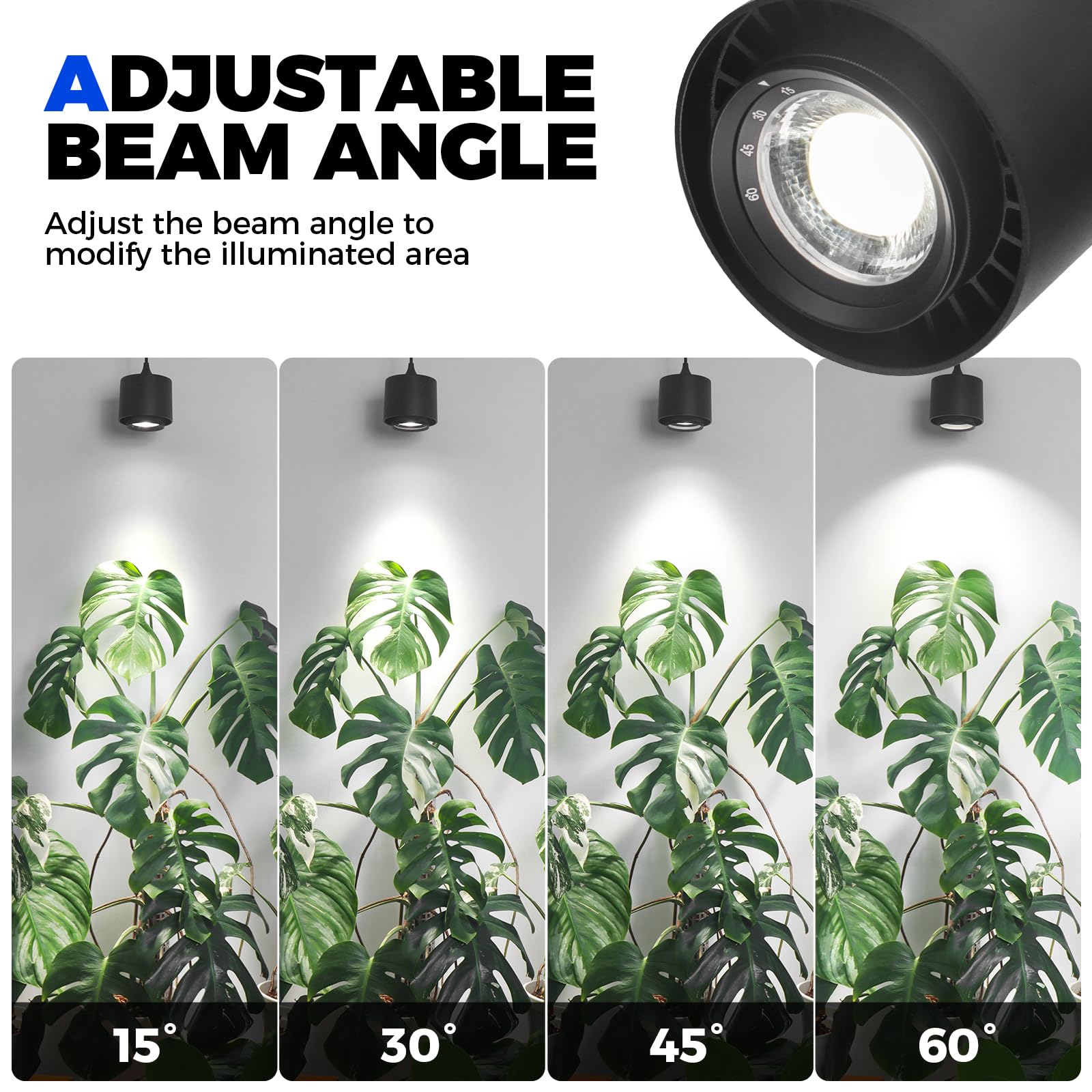 Barrina TR40 with adjustable beam angles for targeted plant lighting