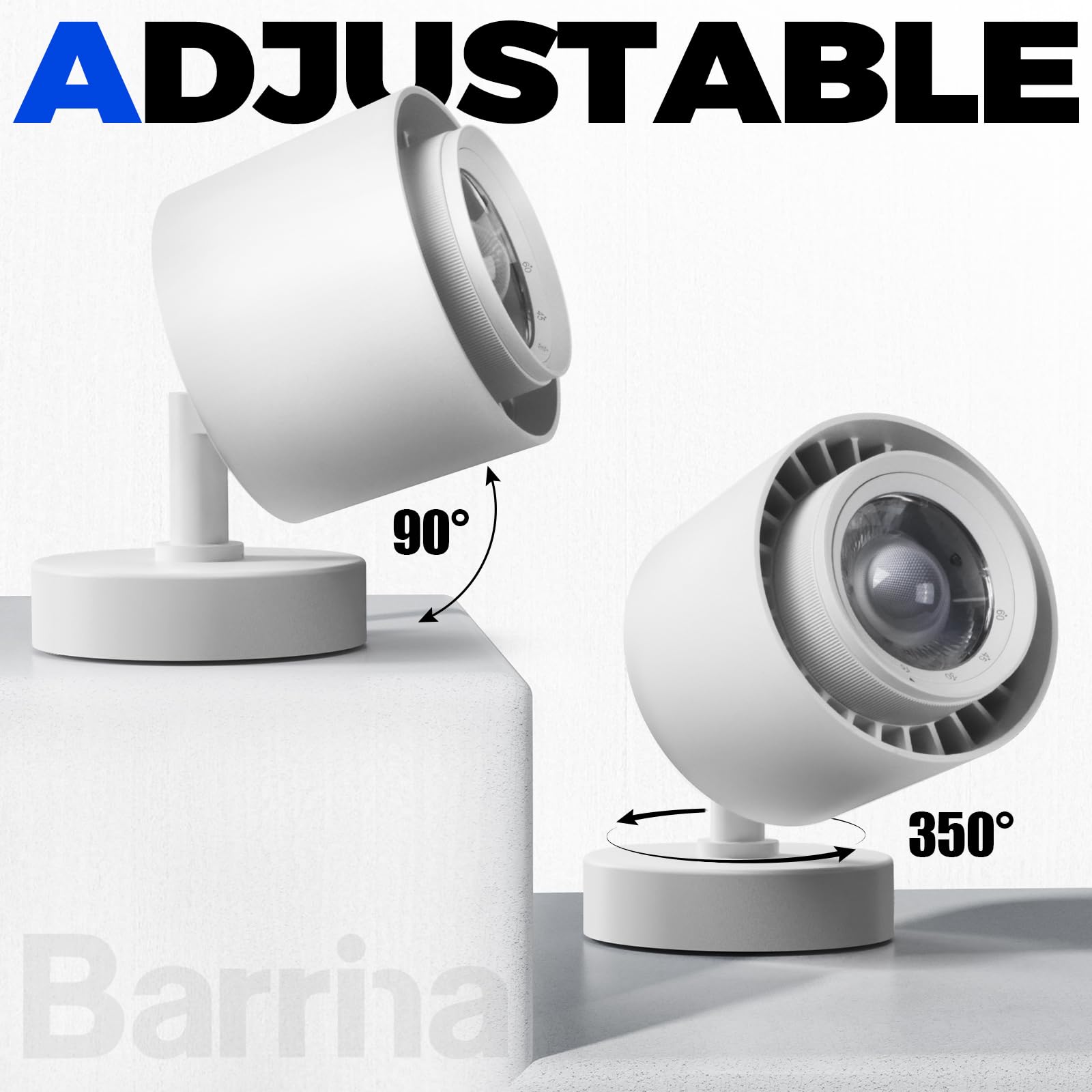 Barrina TR40a 16.4ft cord simplifies placement away from outlets.