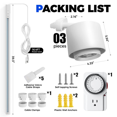 Barrina TR40c included accessories simplify installation