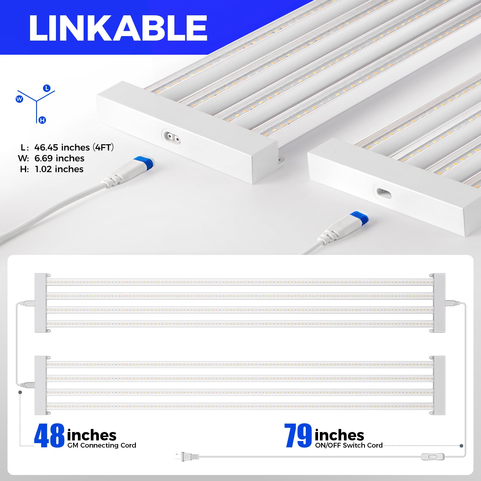 Barrina TX-L84 360° heat dissipation supports longer LED life.