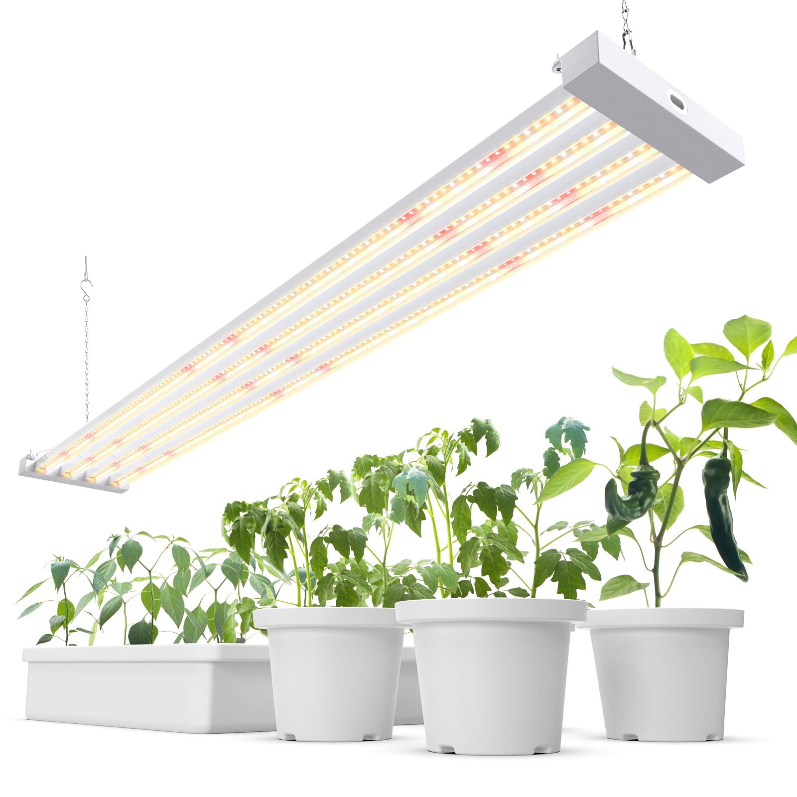 Barrina TX-L84 four-panel assembly provides even coverage for multiple plants indoors