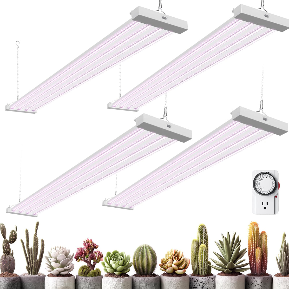 Barrina TX-L84 four-panel coverage lights multiple plants evenly for indoor gardens