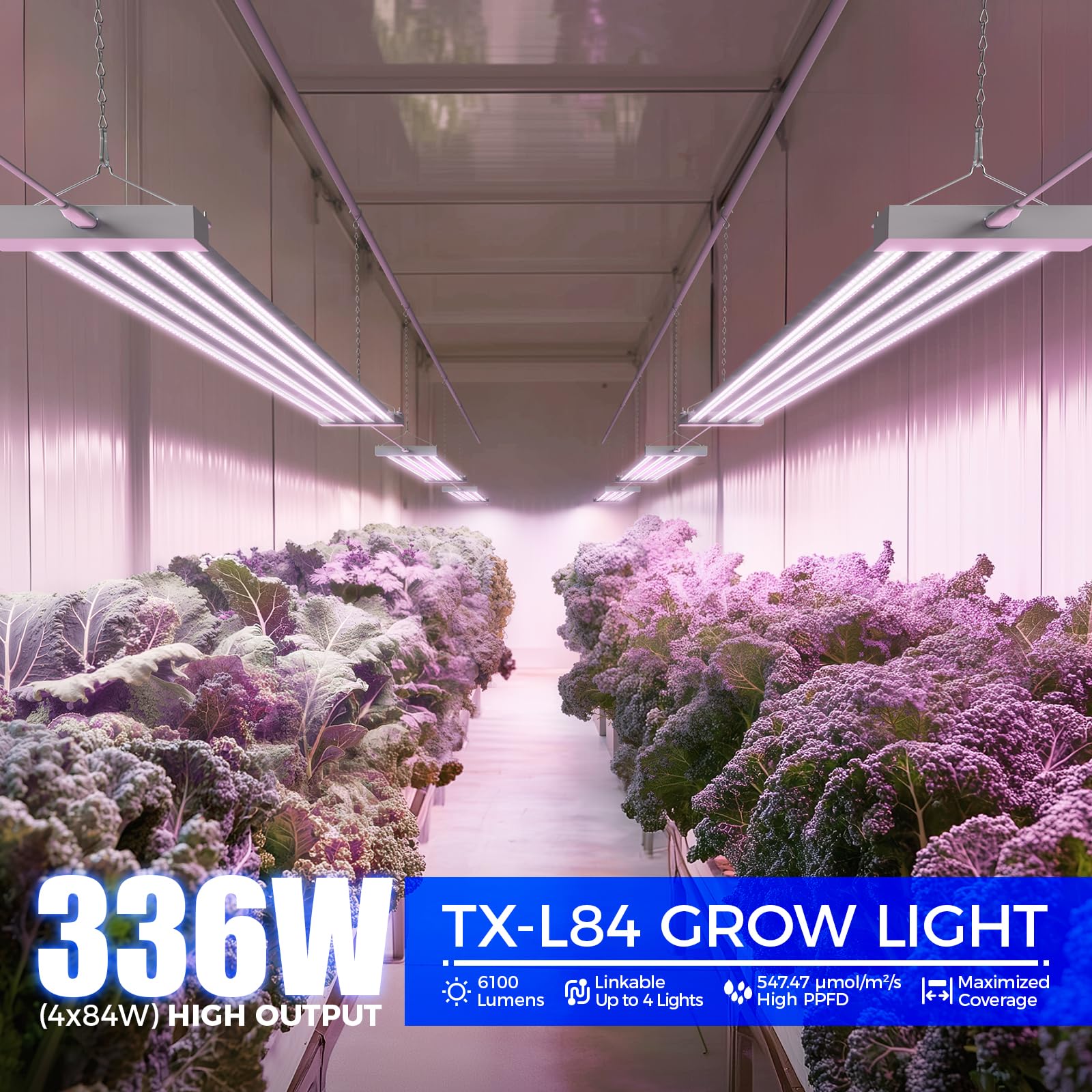 Barrina TX-L84 full-spectrum LED supports all growth stages of indoor plants