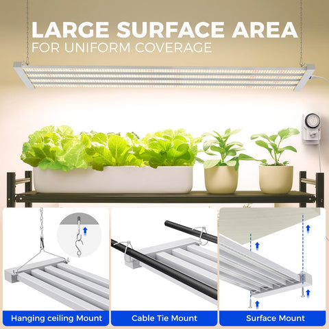 Barrina TX-L84 mounted fixture demonstrates clean, space-saving hanging setup.