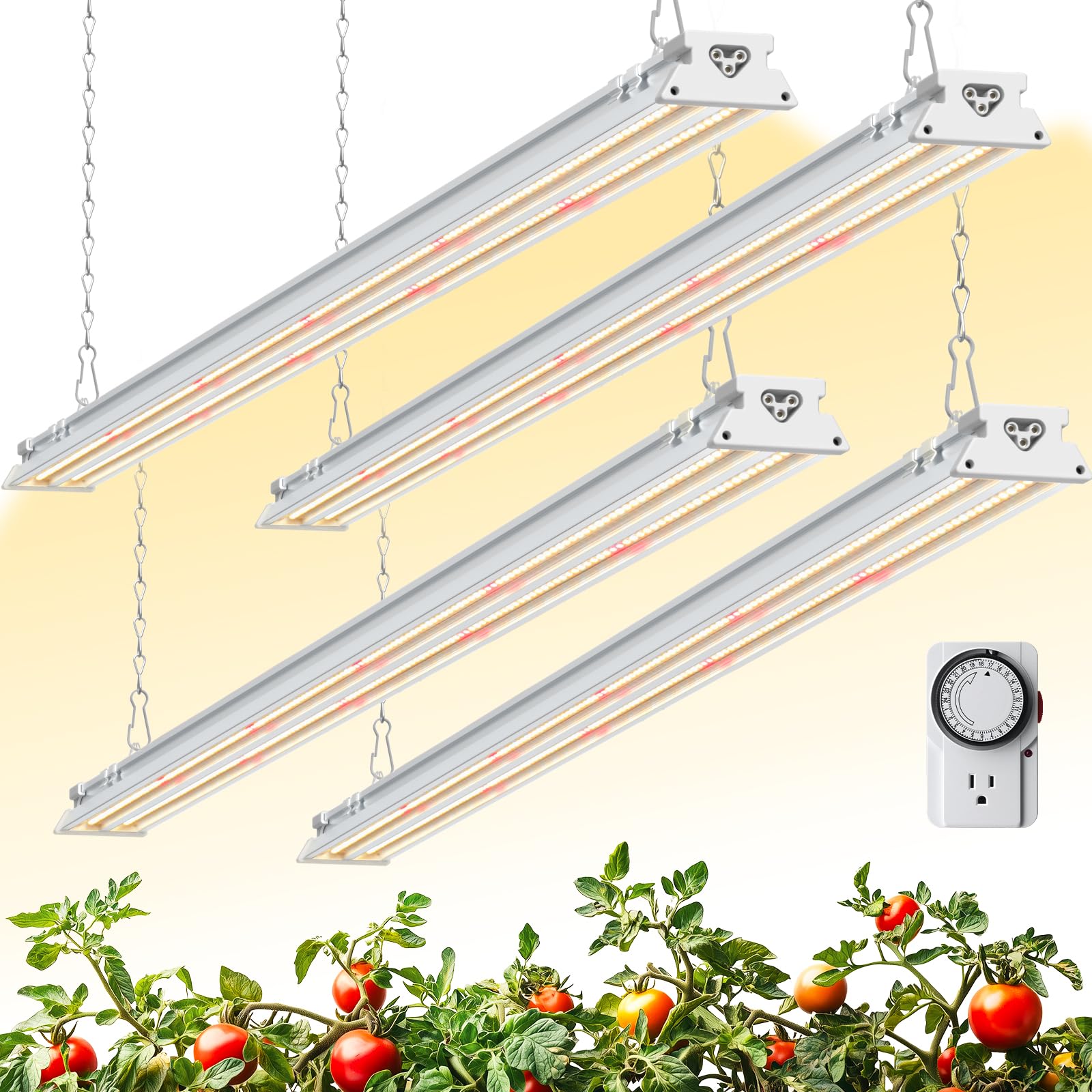 Barrina TX-S60 full-spectrum light for indoor plants supports robust growth.