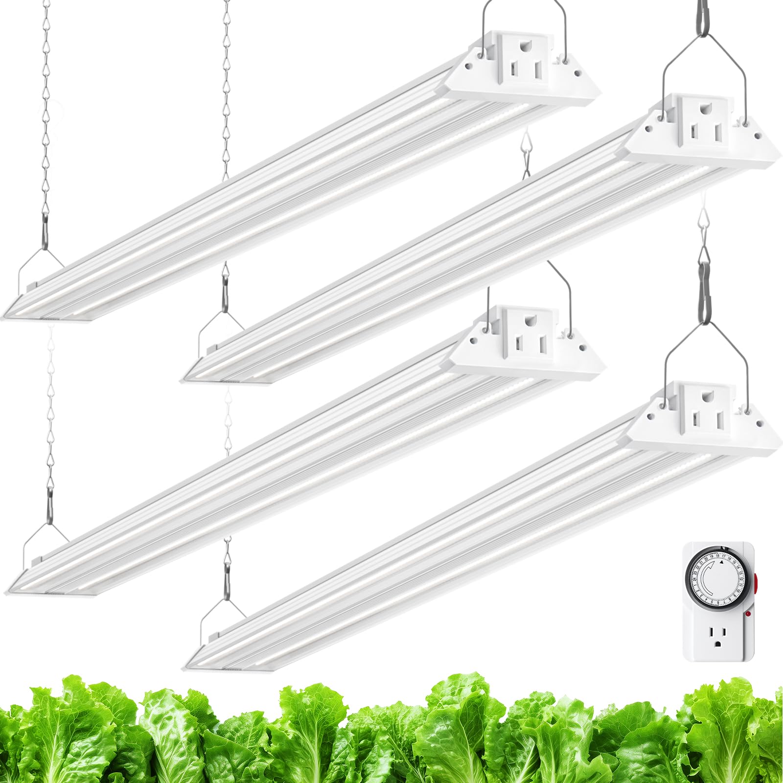 Barrina TX72 seed-starting setup with full-spectrum light for germination