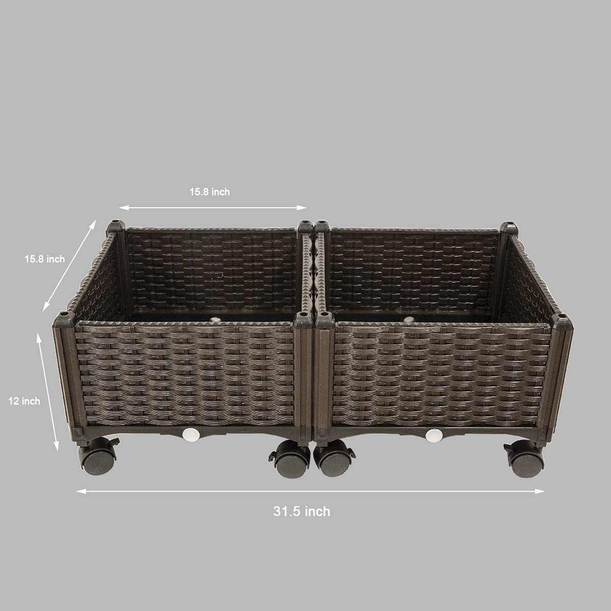 Barton multi-purpose configuration planter supports varied layouts.