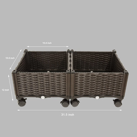Barton multi-purpose configuration planter supports varied layouts.