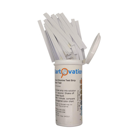 Vial with flip-top lid used for easy access in daycare sanitizing routines