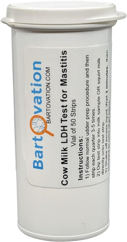 Bartovation testing milk sample on-farm enables early management decisions.