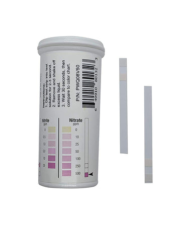 Bartovation two-pad test strip nitrite and nitrate in action for quick readings