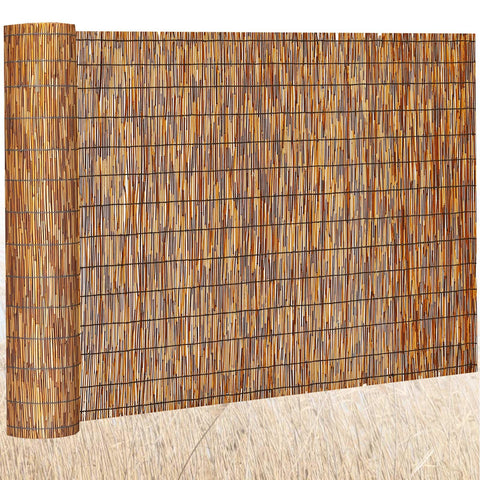Barydat bamboo privacy screen for 4x16 ft spaces enhances balcony seclusion