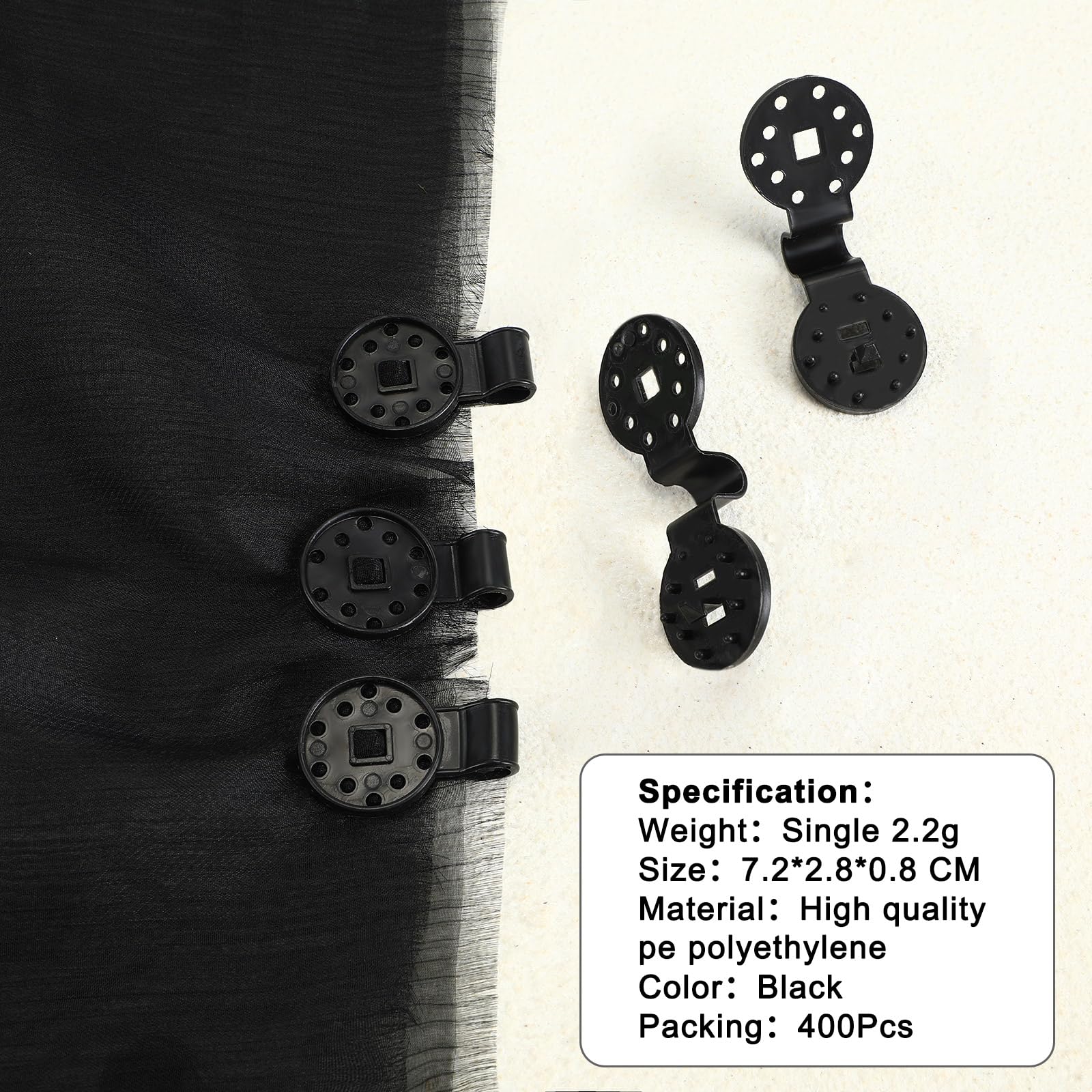 Barydat black PP garden clip endures frequent use without cracking.