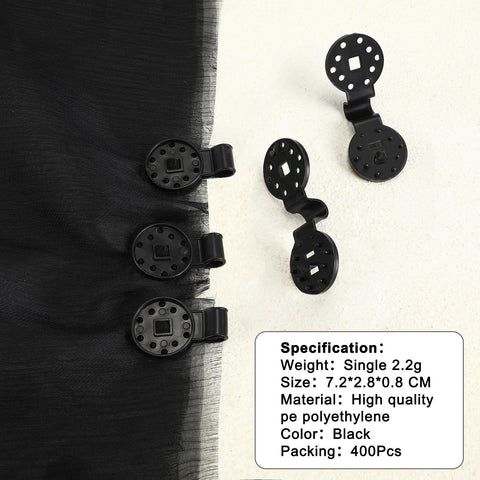 Barydat black PP garden clip endures frequent use without cracking.