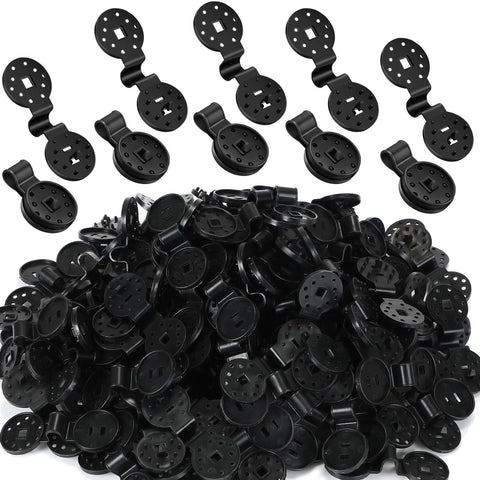 Barydat round black shade clip secures shade cloths with a simple reusable grip.