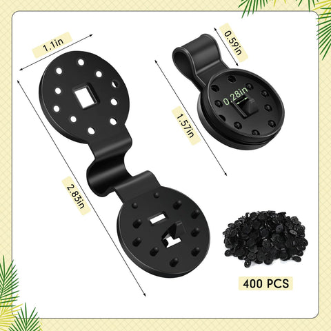 Barydat black sunshade net fixing clip anchors nets neatly for greenhouse setups.