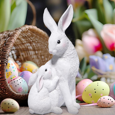 basen gift-ready bunny figurine suitable for Easter or spring celebrations.