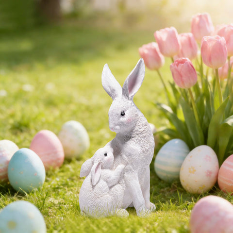 basen indoor outdoor bunny display suitable for living rooms or porches.
