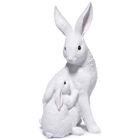 basen patio bunny figurine weatherproof for patios and balconies.