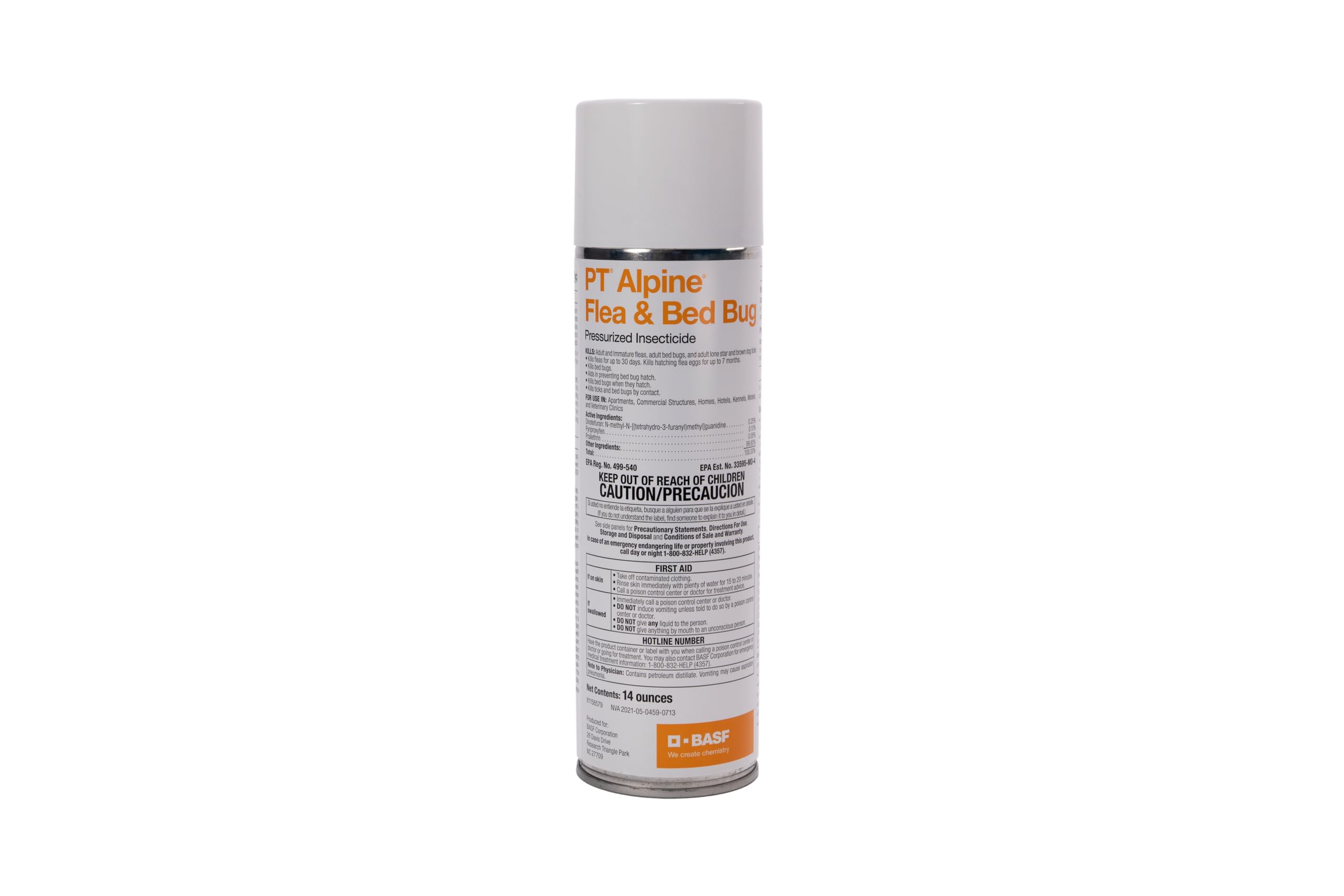 Basf Alpine Flea and Bed Bug Killer perimeter treatment safeguards rooms and furniture.