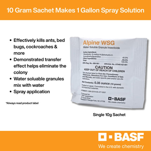 BASF Alpine WSG diluted solution ready for spray application