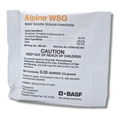 BASF Alpine WSG sachet-dilution for fast indoor and outdoor prep