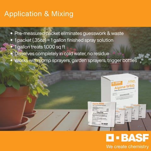 BASF Alpine WSG outdoor spray application targets pests at the source