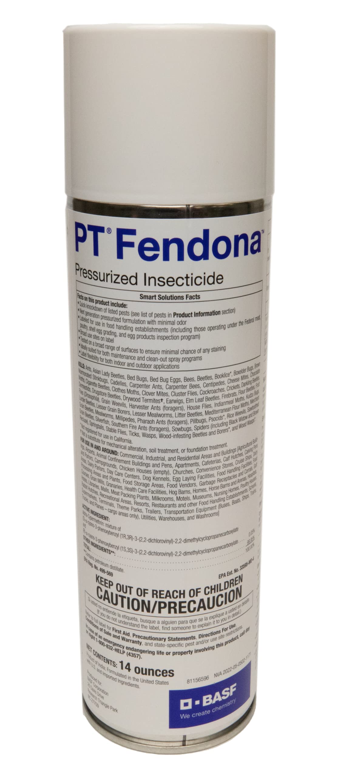 Basf Fendona aerosol crack-and-crevice spray delivers fast knockdown and residual protection.