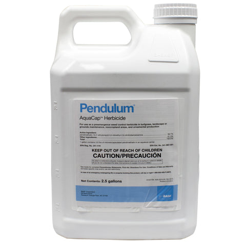 BASF Pendulum Aqua Cap 2.5 gal bottle for pre-emergent weed prevention in lawns