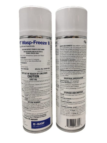 BASF PT Wasp-Freeze being applied to a nest for targeted control and residual protection.