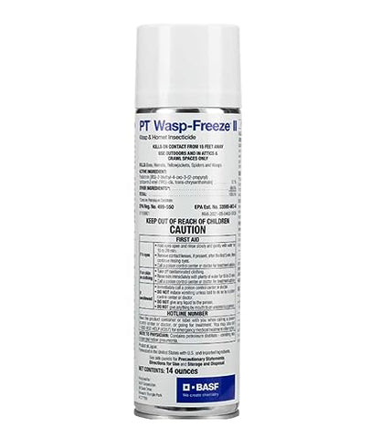 BASF PT Wasp-Freeze targets the nest for quick elimination and reduced stinging risk