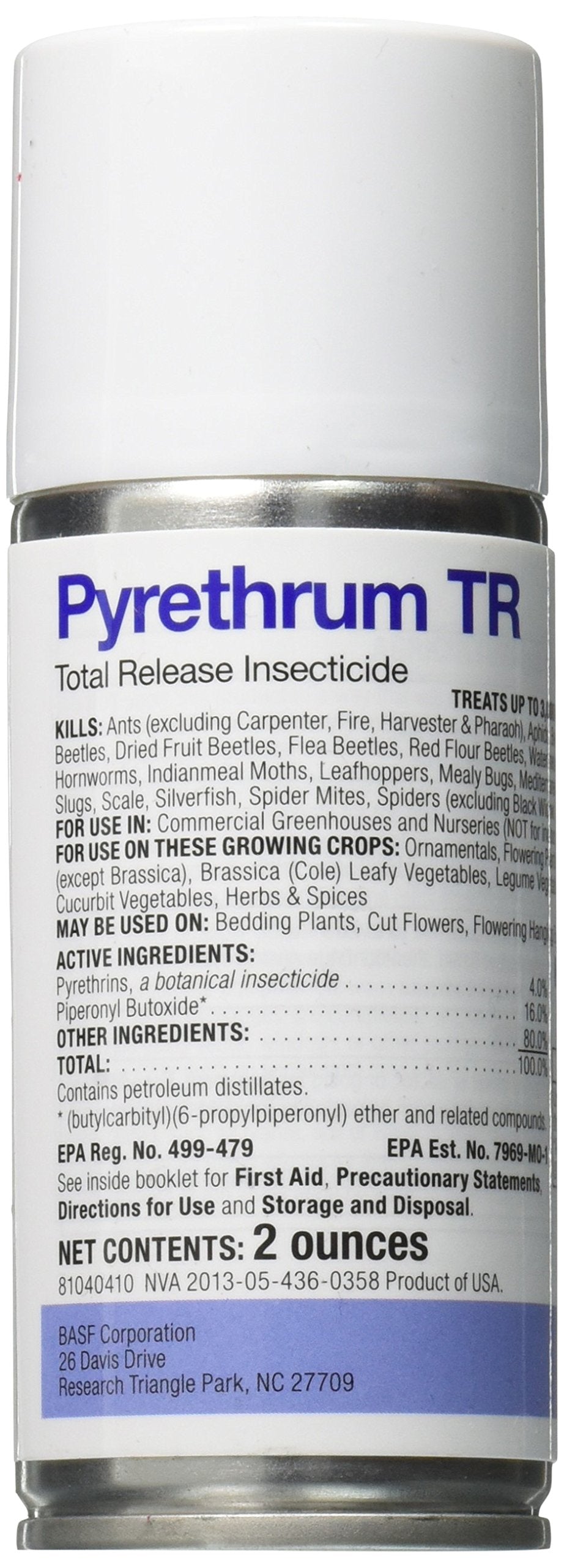 BASF Pyrethrum TR fogger bottle for quick, ready-to-use greenhouse pest control