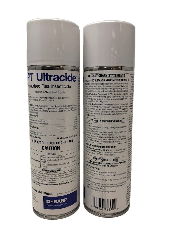 BASF Ultracide application area showing indoor/outdoor use and lasting control.