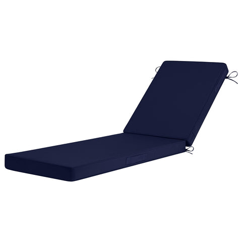 Basic Beyond chaise lounge backrest cushion navy offers durable support for outdoor seating