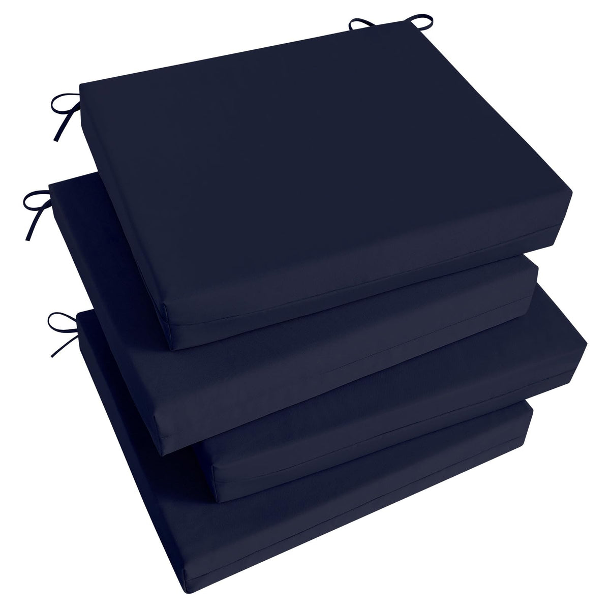 Basic Beyond outdoor chair cushions 4-pack in navy refresh patio seating with comfortable support.