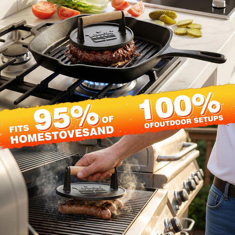 Basinel high-heat-capable press for faster browning and crisp crusts.