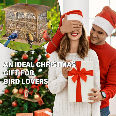 Basysnck outdoor garden decor feeder adds charm while feeding birds.