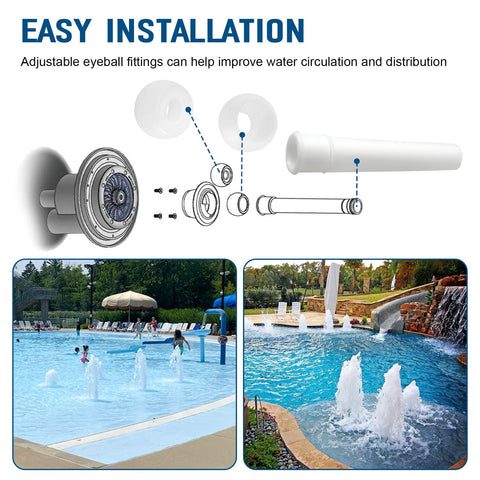 Batator Eyeball Assembly Kit in-use demonstrates quick DIY installation for pool upgrades