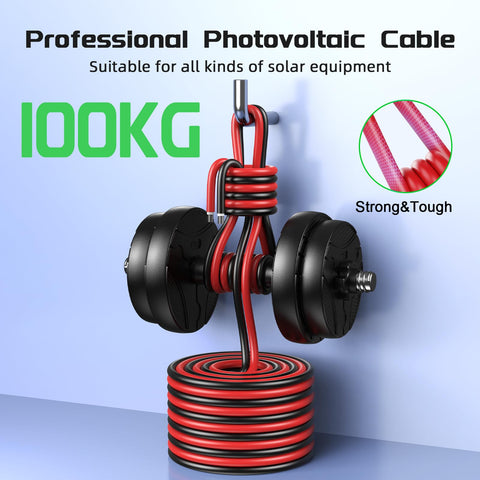 Bateria Power cables feature color coding to simplify polarity identification.
